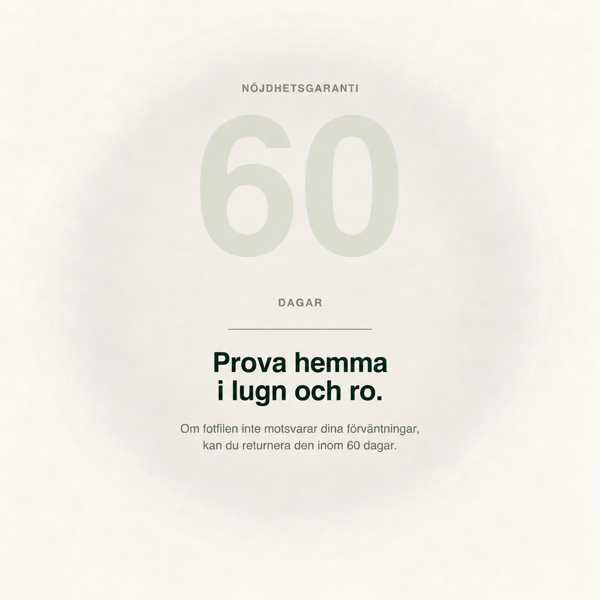 VIREVA — 60 dagars nöjdhetsgaranti