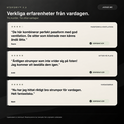 StepDry 2.0 — Kundupplevelser