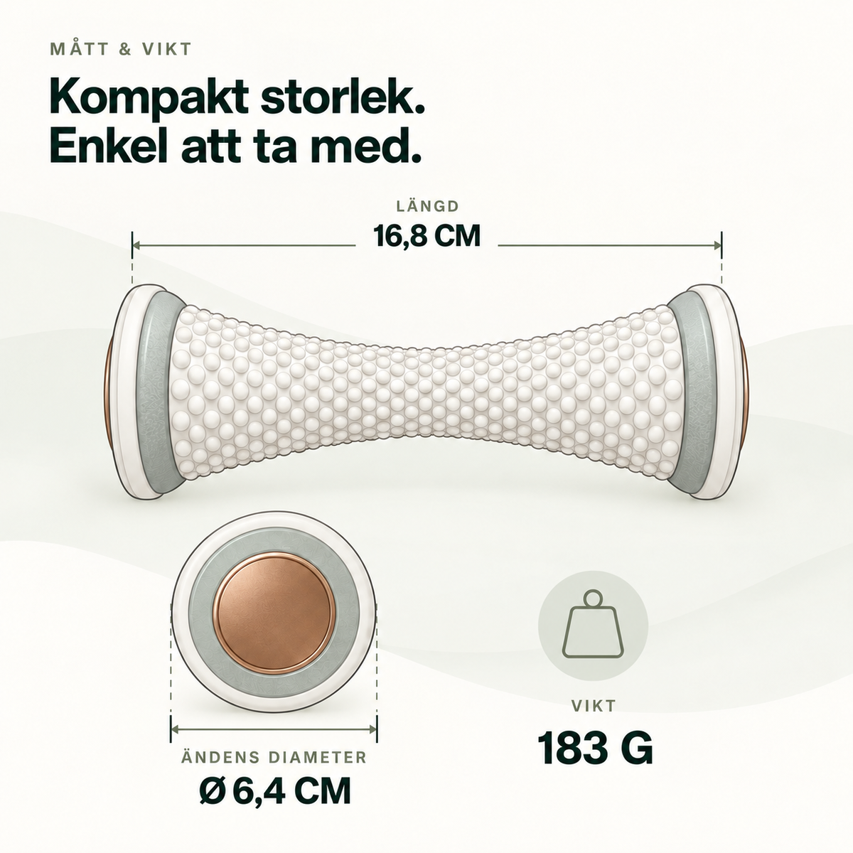 StepRelief — Mått och vikt