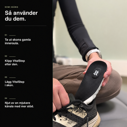 VitalStep — Så använder du skoinläggen